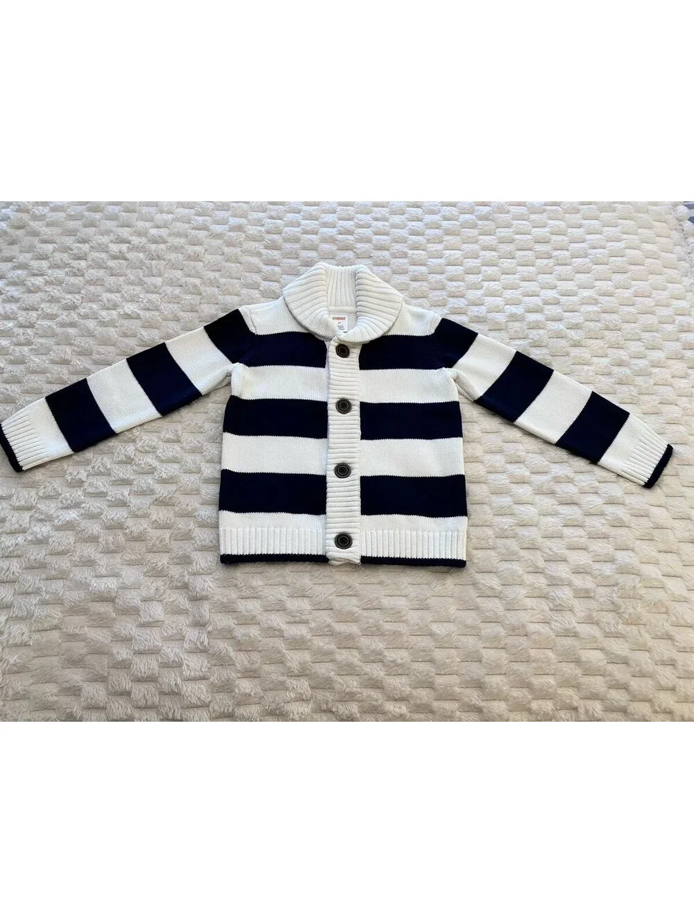 Gymboree Boys Striped Shawl Cardigan Sweater (3T)*Brand New/NWT